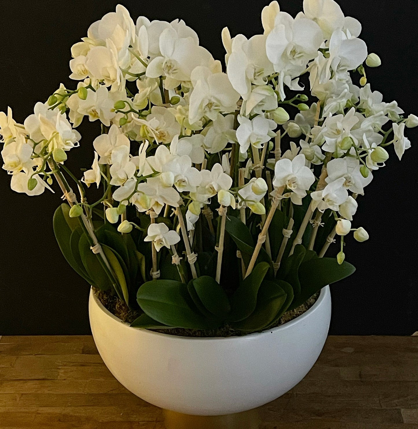 Orchids online order same day delivery. White Phalaenopsis orchids by New York florist