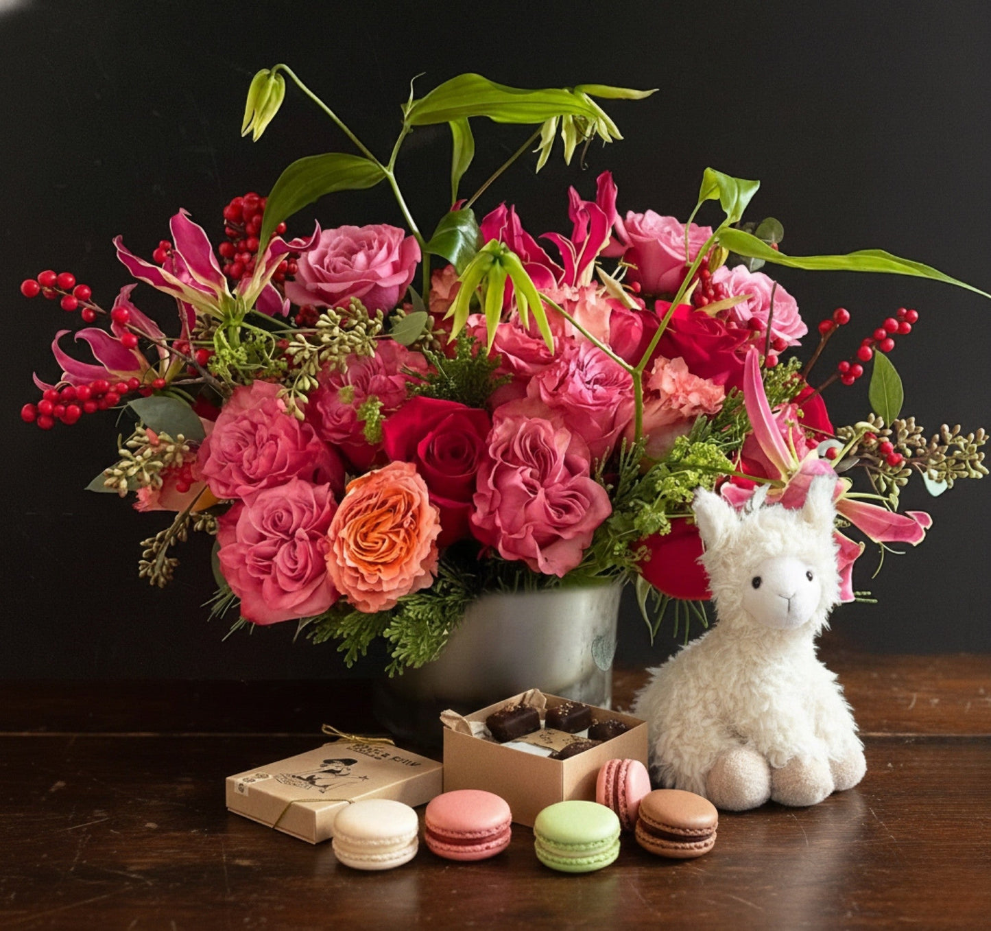Luxury Valentine’s flowers with premium gift add ons, delivered in New York City