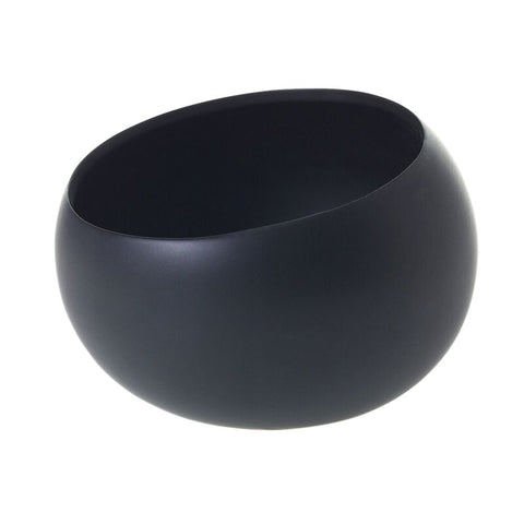 Black ceramic bowl - 7.5 inch