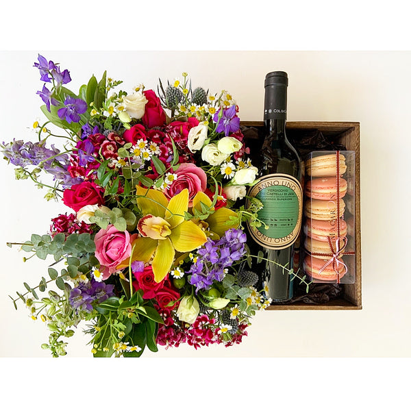send flowers buy wine new york florist macarons 