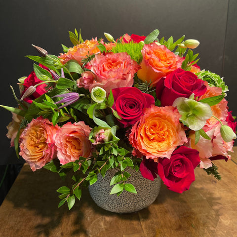 buy red orange roses new york florist 