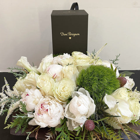 dom perignon and flowers delivery new york order send buy 